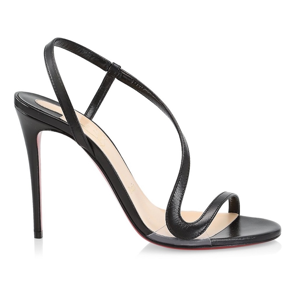 Christian Louboutin Black Strappy Sandals
